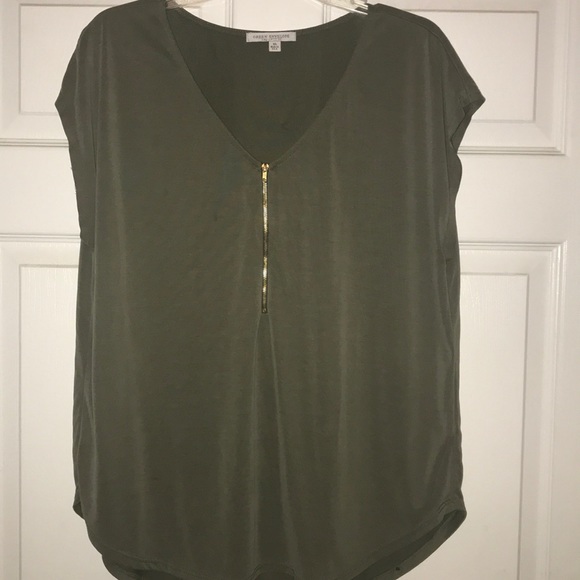 Green Envelope Tops - Cap Sleeve Top